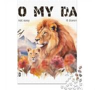 To My Dad From Son Lion 1000 Piece Jigsaw, 38x26cm/1000pcs