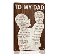 To My Dad if I Could Give You One Thing in Life Vintage Metal Tin Signs Birthday Father's Day Gift for Dad from Daughter Garage Man Cave Wall Decor Wall Art 8x12 Inch