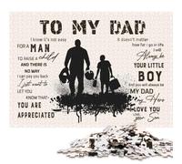 to My Dad Playing Football Puzzles for Adults & Teenagers Puzzles for Adults & Teenager Fun Puzzles Games 500pcs (52x38cm)