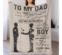 to My Dad Poster I Know It Blanket Gift Luxury Plush Cozy Personalised Blanket for Bedroom And Offices Grandma Snug Gifts 70x80inch(180x200cm)