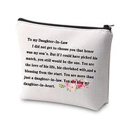 to My Daughter-in-Law Makeup Bag You are Also My Daughter-in-Heart Cosmetic Bag Daughter-in-Law Gift from Mother in Law