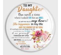 To My Daughter Once upon A Time Refrigerator Magnets Cute Magnets Inspirational Positive Glass Funny Magnets Decor For Office Cabinet Refrigerator Whiteboard Photo