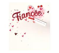 To My Fiancee Embellished Valentine's Day Greeting Card Lovely Cards