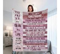to My Girlfriend Blanket-i Love You Gifts for her, Girlfriend Gift Ideas Throw Blankets Birthday Gifts for Her Anniversary Christmas Soft Blankets for Bed Sofa and Couch 80"x60"