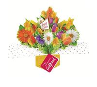 To My Gorgeous Girlfriend Happy Easter Pop Up Flowers Greeting Card 3D Cards POP006EV06