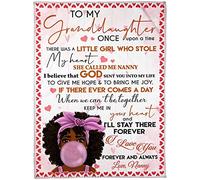 To My Granddaughter Blanket Lightweight Super Soft Cozy Fleece Blanket Throw Microfiber Anti-Static Flannel Blanket, Throw for Home Bed, Sofa & Dorm 50"x60"