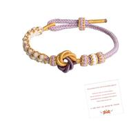 To My Granddaughter Bracelets A Link That Can Never Be Undone Peach Blossom Knot Bracelet Granddaughter Bracelet from Grandma Adjustable Braided Bracelets for Women, M, Rope, no gemstone