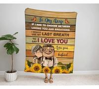 To My Grandson Lion Blanket From Grandpa - Never Forget That I Love You, Customized Blanket