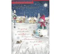 To My Husband Christmas Card, Cute Xmas Gnomes Design, 18 x 25.4 cm