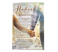 to My Husband Couple Holding Hands Sentiments Anniversary Card Lovely Verse