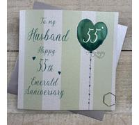 To my Husband Emerald 55th Wedding Anniversary Card