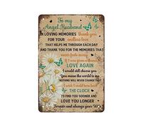 to My Husband in Loving Memories Thank You for Your Endless Love tin Sign,Retro Signs Home Decoration Gifts for Mom, Dad and Friends Metal Tin Sign 12X16 Inch