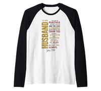 to My Husband Love Partner Best Friend Romantic Wife Quote Raglan Baseball Tee