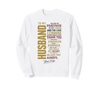 To My Husband Love Partner Best Friend Romantic Wife Quote Sweatshirt