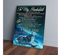 To My Husband The Day I Met You I Have Found My Soul Love Wolf Couple Canvas Prints