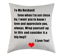 To My Husband Throw Pillow Cover Gift Anniversary Birthday To My Husband I Love You Birthday Gifts Valentines Day Gifts