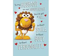 To My Husband You've Got It All Pop Up Funny Anniversary Greeting Card Humour