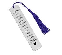 to My Love Bookmarks Gifts to My Love Gift for Men Husband Boyfriend Gift Engraved Bookmarks Wedding Anniversary Valentine Christmas Birthday Gift for Him Her Lover Mini Love Note Bookmarks