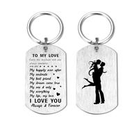 to My Love Gifts - I Love You Keyrings Gifts for Husband Wife - Women Men Birthday Anniversary Christmas Keychain Gifts for Him Her