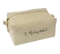 'to My Loving Husband' Canvas Wash Bag/Makeup Case (CS00041739)