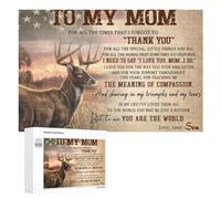 To My Mom HUNTING Adult Puzzle, 1000 PCS, Relaxing Jigsaw Activity, A Satisfying Project for Experienced Puzzlers, for Family Fun