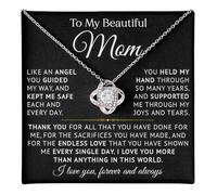 To My Mom Necklace Gifts Meaningful Gift to Mom from Son Without You There Is No Me - I Love You Necklace, Sentimental Mother's Day Gift for Mom from Son, Unique Moms Birthday Gift Ideas, Stainless