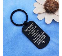 To My Nephew Keychain Inspirational Gift for Nephew from Aunt Uncle I Hope You Believe in Yourself Inspirational Christmas Birthday Motivational Graduation Gift
