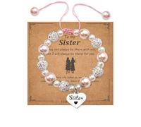 To My Sister Bracelet - Gifts for Women, Sister, Birthday & Long Distance Relationships