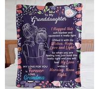 To My Son Blanket, Super Blanket for Him Romantic Personalized Birthday Gifts to My Son from Mom Funny Graduation Gifts Cute Blanket for Son