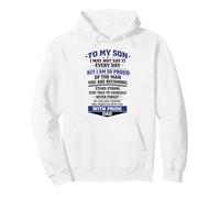 To My Son From Dad Proud Father Inspiration motivation gifts Pullover Hoodie