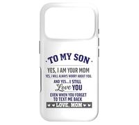To My Son From Mother Always Worry Love You humor quote Case for iPhone 17 Pro