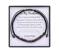 To My Son - I Love You Morse Code Bracelet, Adjustable Inspirational Beaded Personalized Men's Gift, Back to School, First Day of School, adjustable, Wood, wood