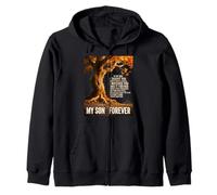 To My Son I Watched You Soar Father Son Forever Zip Hoodie