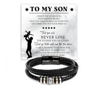 To My Son Love You Forever Bracelet From Mom & Dad With Heartfelt Message & Elegant Box, Gift For Son From Mother Father On Graduation, Birthday, Wedding, Christmas & More #1, Love You Forever