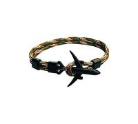 To My Son Loves You Forever Nautical Aviation Bracelet Umbrella Rope Cuff Wrist Strap Steel Screw Birthday Gift For Son Boy Mismatched Earrings (C, One Size)