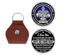 To My Son Never Forget How Much I Love You Just Do Your Best Personalized Dad and Sons Fist Bump Pocket Hug Keychain, Custom Fathers day To My Son Pocket Hug Keychain Gift From Daddy,Papa,Fathers