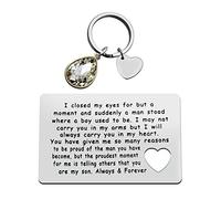 To My Son Wallet Card from Mom Engraved Metal Wallet Insert for Son The Proudest Moment For Me Is Telling Others That You Are My Son Gift Deployed Gift Son Valentine Christmas Graduation Birthday Gift