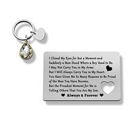 To My Son Wallet Card from Mom Engraved Metal Wallet Insert for Son The Proudest Moment For Me Is Telling Others That You Are My Son Gift Graduation Gift Deployed Gift for Son Christmas Birthday Gift