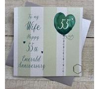 To my Wife Emerald 55th Wedding Anniversary Card
