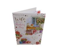 To My Wife Garden Scene Design Mother's Day Card