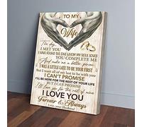 To My Wife The Day I Met You I Have Found My Soul Loves Husband Canvas Prints