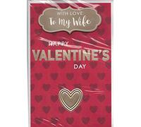 TO MY WIFE VALENTINES DAY CARD****MODERN DESIGN***9 X 6 INCHES***
