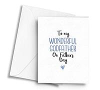 to My Wonderful Godfather on Fathers Day - A5 Greetings Card