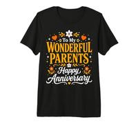 to My Wonderful Parents Happy Anniversary Premium T-Shirt