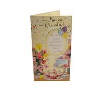 To Nanna and Grandad Cupcake and Eggs Design Easter Card