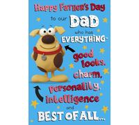 To Our Dad Who Has Everything Funny Father's Day Card Greeting Cards Fathers