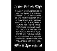 To Our Pastor's Wife: Preacher’s Wife Notebook With Lined Pages, A Great Appreciation Gift Idea For Pastors Wives