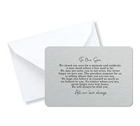To Our Son Sentimental Poem Silver Metal Wallet Card No Heart