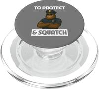 To Protect and Squatch Proud Police Officer Bigfoot Lover PopSockets PopGrip for MagSafe