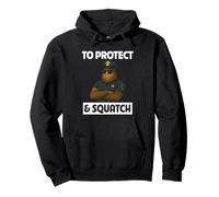 To Protect and Squatch Proud Police Officer Bigfoot Lover Pullover Hoodie